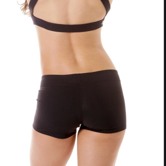 Jo Jax Dark Grey Tri Top and Booty Short Set - Picture 3 of 7